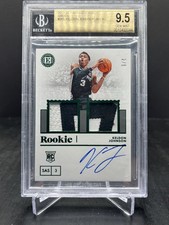 2019-20 Panini Encased Keldon Johnson RC Jersey Auto Green 2/5 BGS 9.5 | 10 #265