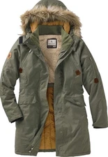 Women's Water Resistant Anchorage Parka-Toasty sherpa lining.