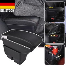 Armlehne Mittelarmlehne Mittelkonsole für Ford Fiesta 2009-2017 PU-Leder Schwarz