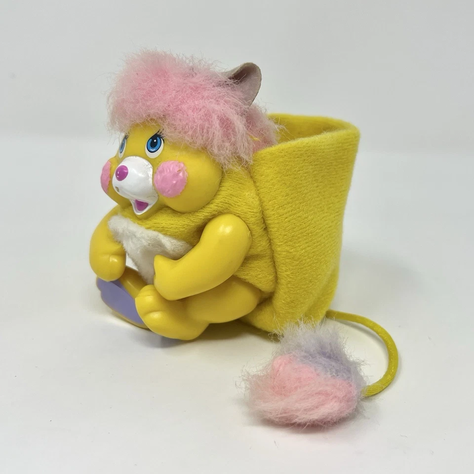 Vtg 1986 Mattel Pocket Popples Potato Chip Yellow Stuffed Animal Plush Toy - Image 3 of 4
