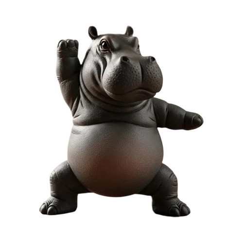 Hippo Yoga Statue Meditation Hippo Office Home Decor Tabletop-Ornament☄ 丨UK - Picture 12 of 15