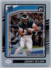 2024 panini donruss optic football johnny wilson holo prizm rc #256