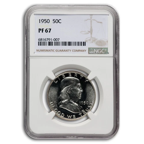 1950 Franklin Half Dollar PF-67 NGC