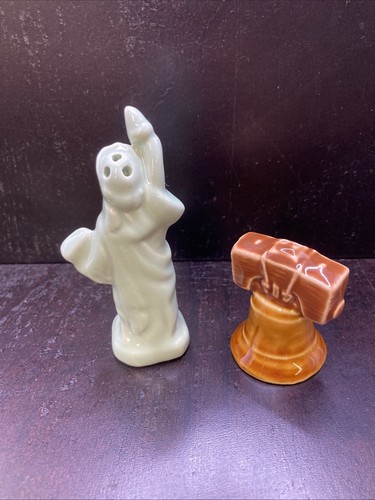 Cracker Barrel Statue Of Liberty, Liberty Bell Collectible Salt & Pepper Set New - Picture 2 of 7