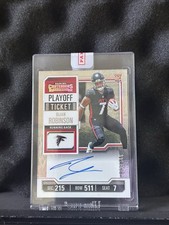 2023 Panini Contenders Football Bijan Robinson #103 RC Rookie Playoff Auto /149