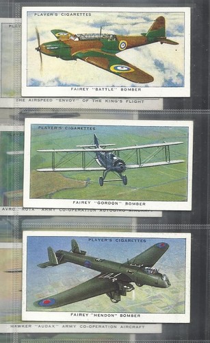 (2DR) 86 YR OLD VINTAGE SET OF 50 CARDS AIRCRAFT OF THE RAF BOMBER SPITFIRE ETC - Picture 2 of 19