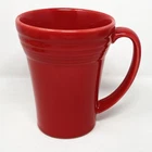 LATTE bistro MUG CUP scarlet red FIESTA WARE 18 OZ