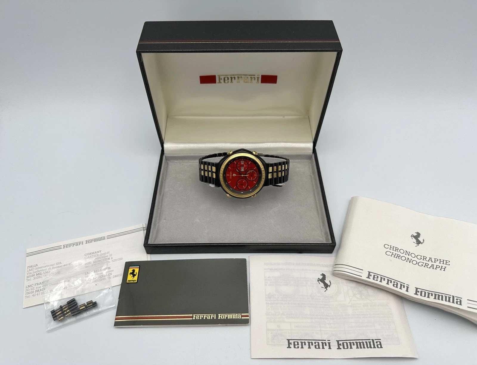 Cartier — FERRARI FORMULA CHRONOGRAPH WATCH | UHR | CARTIER SERIES | OROLOGIO | IN BOX