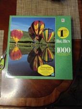 Vtg Milton Bradley Big Ben 1000 Pc  Jigsaw Puzzle HOT AIR BALLOONS New Sealed 