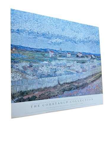 Vintage 1987 Vincent Van Gogh Metropolitan Museum Of Art Exhibit Poster 32x30 - Picture 4 of 5