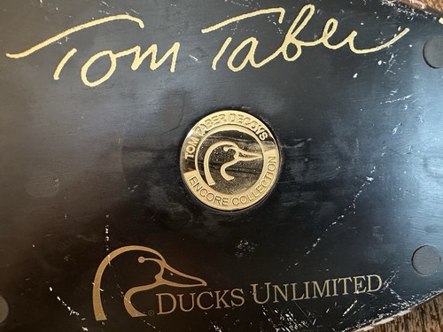 RARE DUCKS UNLIMITED TOM TABER SIGNED CANVASBACK DUCK DECOY ENCORE COLLECTION - Picture 5 of 13