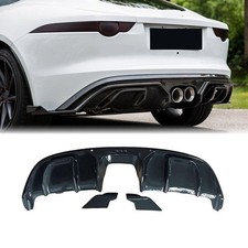 Real Carbon Fiber Center Exhaust Rear Diffuser for Jaguar F-Type 2013-2019