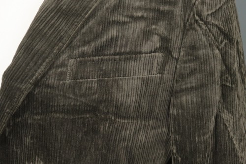 Chaqueta Blazer Z Zegna Marrón Terciopelo Pana Pecho Único Solapa Pico Talla 52 - Imagen 9 de 17