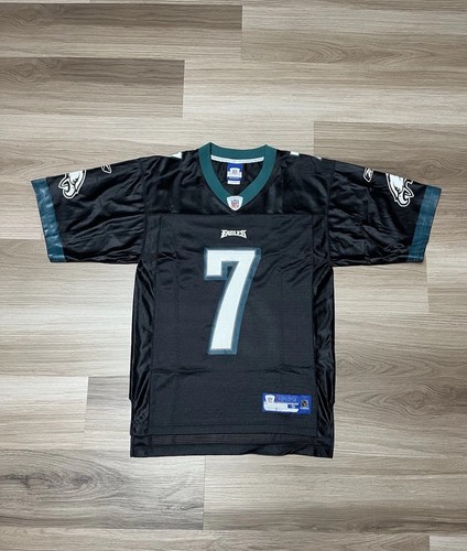 Camiseta deportiva negra de colección Y2K Reebok Philadelphia Eagles Michael Vick #7 NFL para hombre pequeña