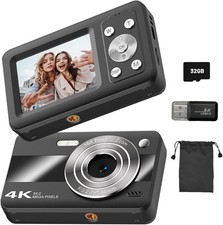 Camera Portable 1080P Compact Cameras with 32G Memory Card 2.4" LCD Screen