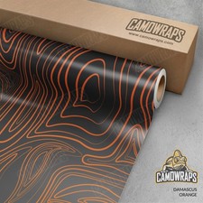 Damascus Orange Camo Vinyl Wrap Durable Cast Decal Film