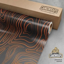 Damascus Orange Camo Vinyl Wrap | Durable Cast Decal Film