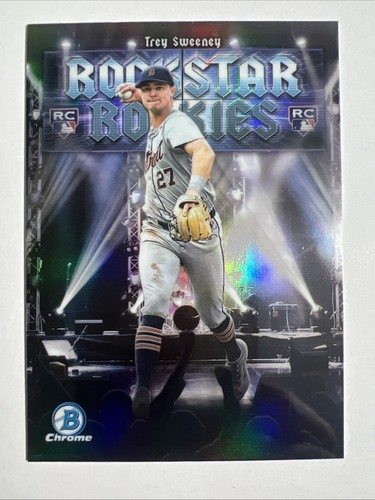 2025 Bowman #RR-2 Trey Sweeney Rockstar Rookies Detroit Tigers RC Rookie - Picture 1 of 2