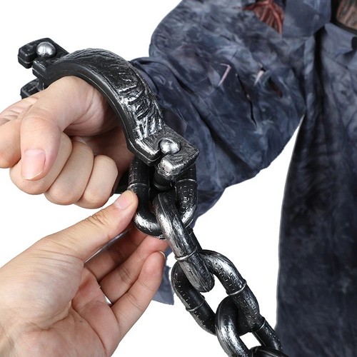 Halloween Fake Chains Haunted House Horror Props Prisoner Cosplay Accessories - Picture 9 of 13