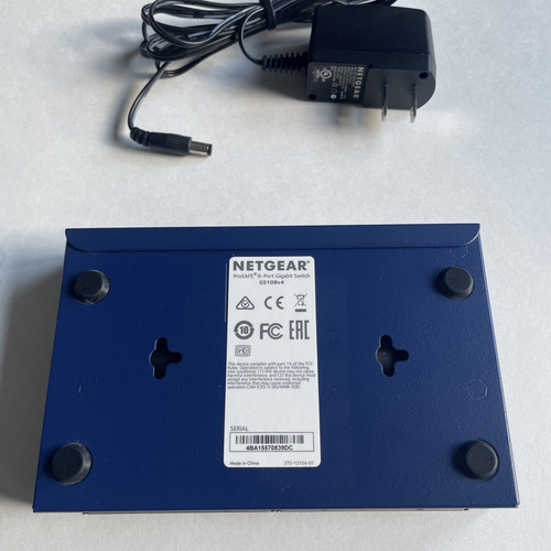 Netgear ProSAFE 8-Port Gigabit Ethernet Switch GS108v4 GS108 mit Netzteil - Bild 2 von 3