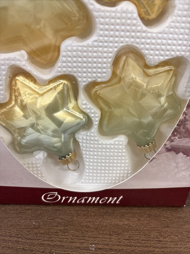 Enchanted Forest in box Set of 4 Star Shaped Christmas Ornaments  - Picture 3 of 10