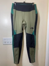 The North Face Jogger Pants Women's L Green Fleece Steep Tech Embroidered Logo