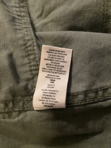 Free People Women’s Passenger Jacket Military Style Moss Green Size Medium EUC - Picture 14 of 17