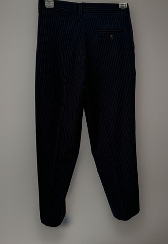 Chaps Boys Sz 12 Regular 16 Navy Pinstripe Two Piece Dress Suit- Worn 1X - Picture 8 of 10