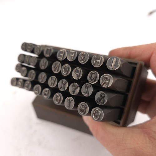 A-Z plus 0-9 inkl & Schlag Stempel 6mm Buchstaben EMA Made in UK Marking Punches - Bild 5 von 12