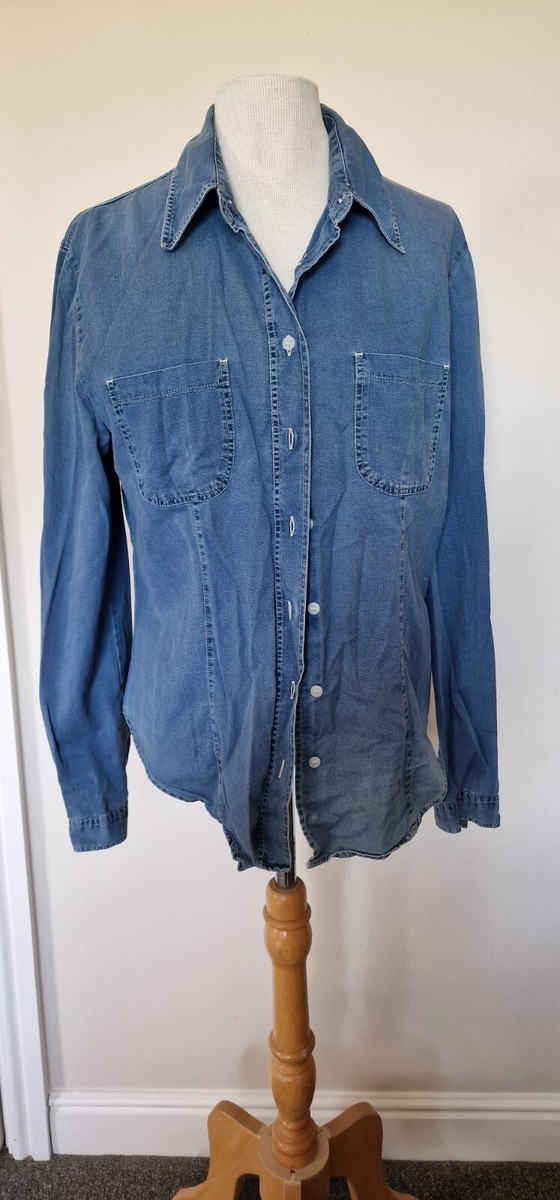 Armani denim sale shirt