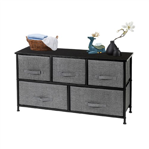2-Tier Wide Closet Dresser Nursery Dresser Tower Multi-Purpose Organizer Unit - Picture 15 of 19