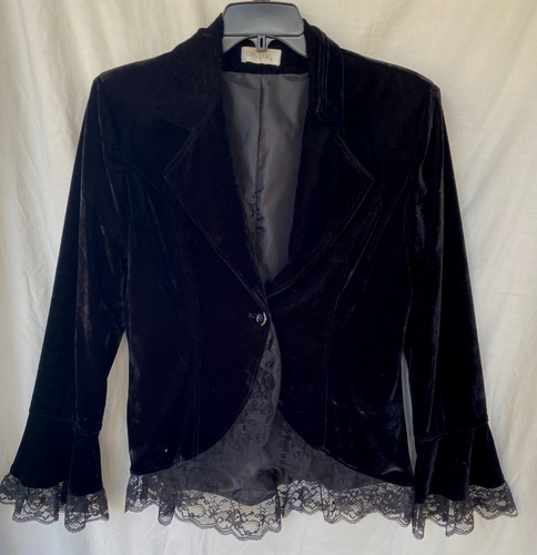 SCHICKER STERN..SCHWARZ..SAMT..LEICHT..JACKE/BLAZER..SPITZE..GOTH