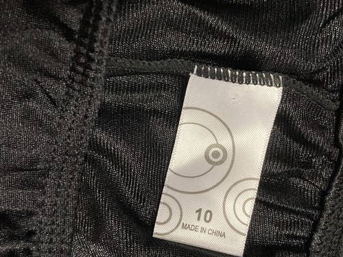 Target Half Slip Sz 10 Lace Trim Back Split Nylon Black Skirt Dress Petticoat - Picture 5 of 8