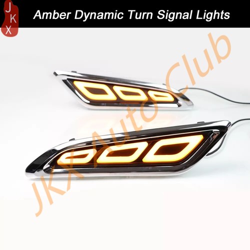 Chorme Switchback Sequential LED Side Marker Light u For 2017-up Nissan Armada - Picture 5 of 8