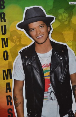 BRUNO MARS - A3 Poster (42 x 28 cm) - Fan Merch Plakat Clippings Sammlung NEU