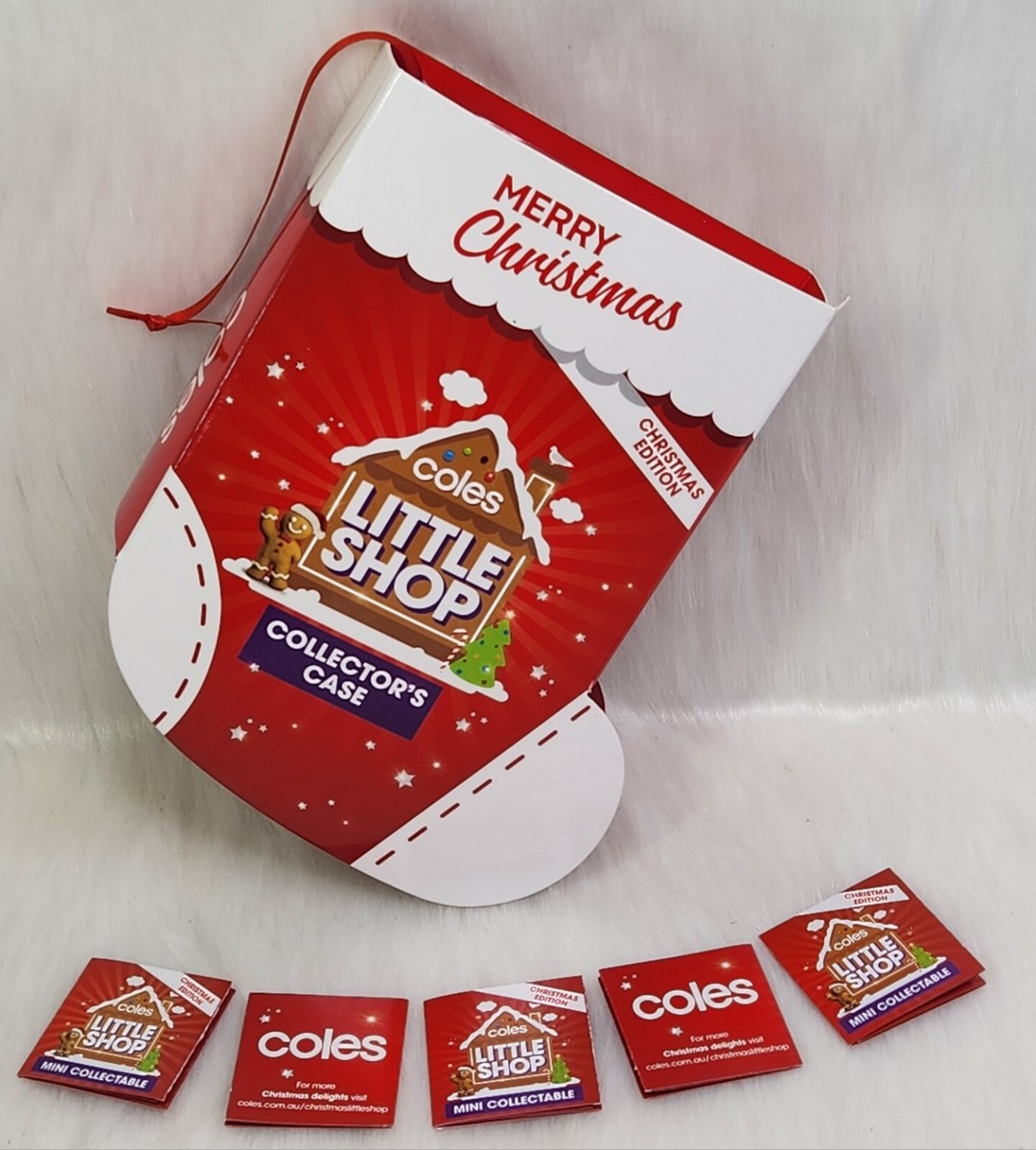 Coles コールズ Little Shop Christmas Edition Coles Little Shop Mini Collectables Christmas Edition Full