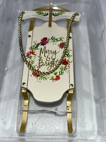 Hallmark Signature Merry & Bright Schlitten Ornament Weihnachten Feiertage - Bild 4 von 10