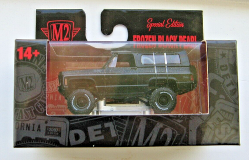M2 Machines Frozen Black Pearl / 1973 GMC Jimmy Sierra 4x4 / Walmart Exclusive
