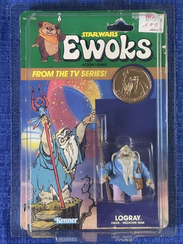 Kenner Ewoks Serie Logray mit Münze Star Wars Original 1985 - Bild 1 von 24