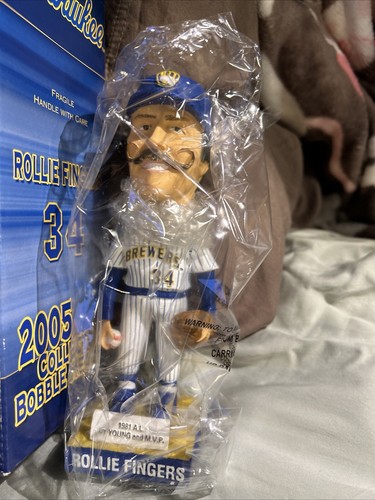 2005 Milwaukee Brewers Rollie Fingers Wackelkopf Dachs Team Ausgabe - SCHÖN! - Bild 2 von 24