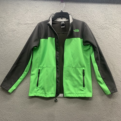 The North Face Windwall Jacket Boys Youth XL Green Black Softshell Long Sleeve - Picture 12 of 18
