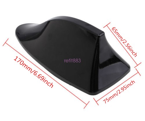 Auto Car Exterior Roof Decorative Shark Fin AM/FM Radio RV Signal Aerial Antenna - Imagen 9 de 12
