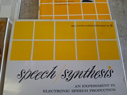 Bell System Sprachsynthese Wissenschaft Experiment Nr. 3 Elektronik Vintage NEU - Bild 5 von 15