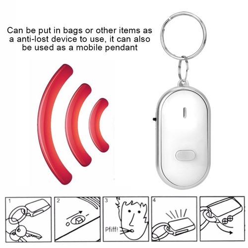 Anti Lost Alarm Key Finder Locator Bag Whistle Sound Control With Battery Part - Picture 10 of 11