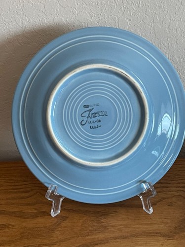 "Platos de ensalada Fiesta Periwinkle azul 7 1/4"" Homer Laughlin genuinos EE. UU. Lote de 4" - Imagen 2 de 4