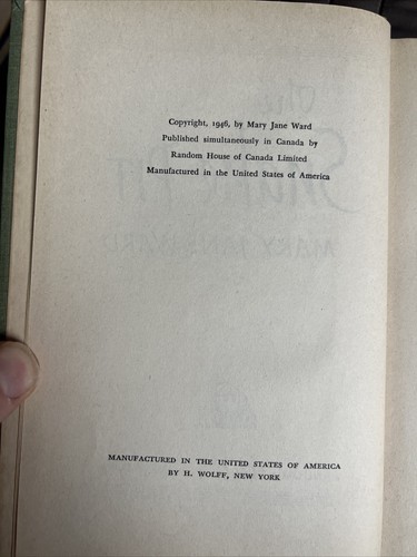 "THE SNAKE PIT" *Mary Jane Ward-Hardcover Book 1946 - Picture 5 of 5