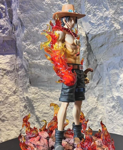 One Piece Portgas·D· Ace H: 41cm Hand-Made Double Head Can Be Replaced With 41cm - Picture 4 of 5
