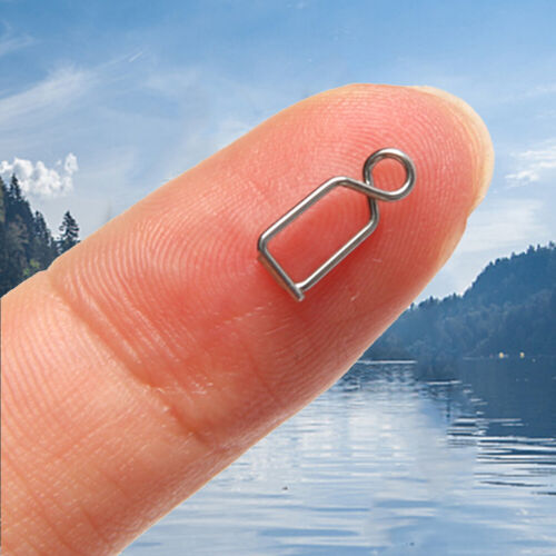 15Pcs Fishing Swivels Fishing Clips Quick Change Lure Clips for Flies Jigs Lures - Picture 5 of 12