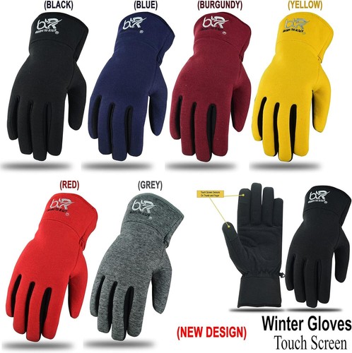 Cycling Waterproof Gloves Touch Screen Fleece Lined With Hipora Unisex Gloves - Picture 9 of 48