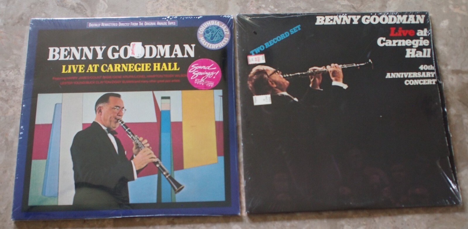 2 Benny Goodman Live At Carnegie Hall & 40th Concert 4 LP Vinyl BOTH S